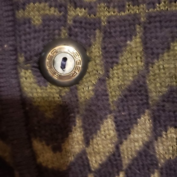 Authentic Geiger Sweater/Jacket, Blue, Tan, White & olive, 50 - Picture 12 of 12